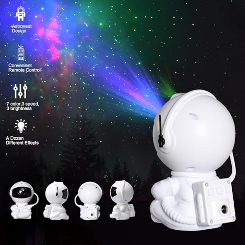 Mini Premium Astronaut Galaxy Projector Night Light With Remote Control